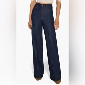 House of Harlow 1960 Blue Flare Wide Leg high rise Jeans. Used. Like new